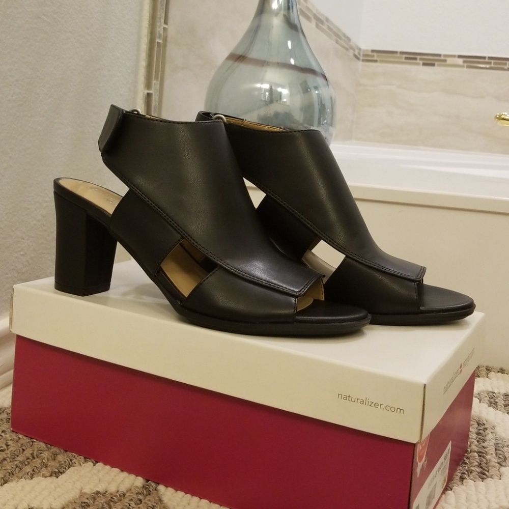Cute black block heels